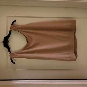 Talbots Size 2X Gold Sweater Tank and Cardigan Set